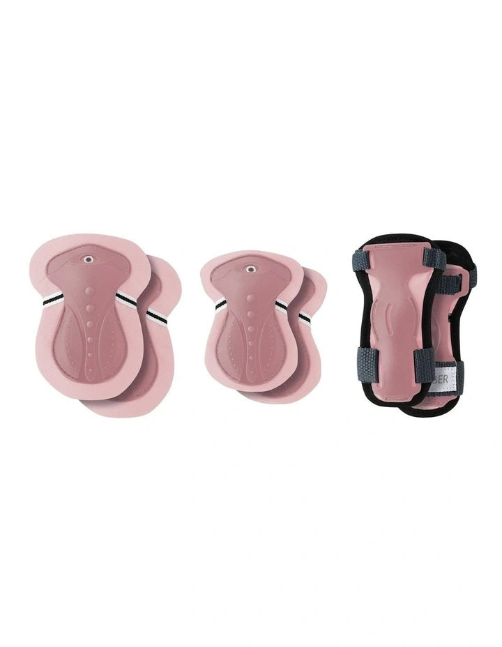 Globber Junior Protective Pad Set Pastel Pink 6-10yrs / XS
