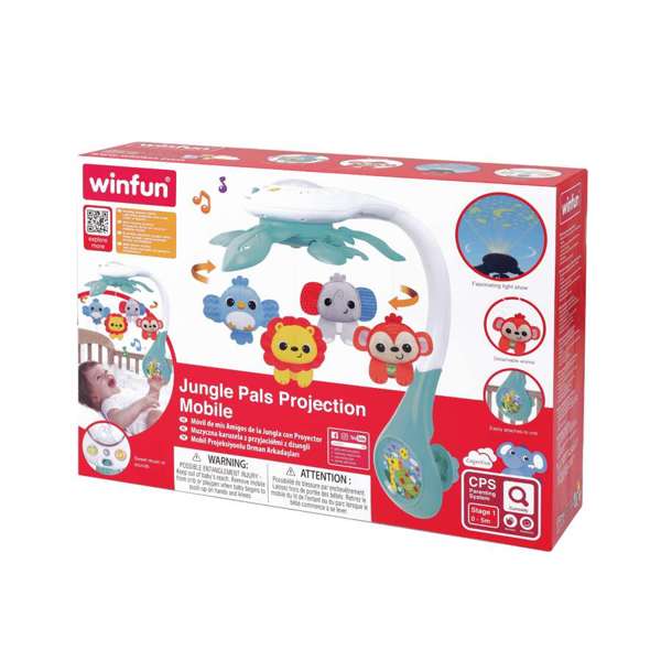 Winfun Jungle Pals Projection Mobile - Req 3 AA Batteries