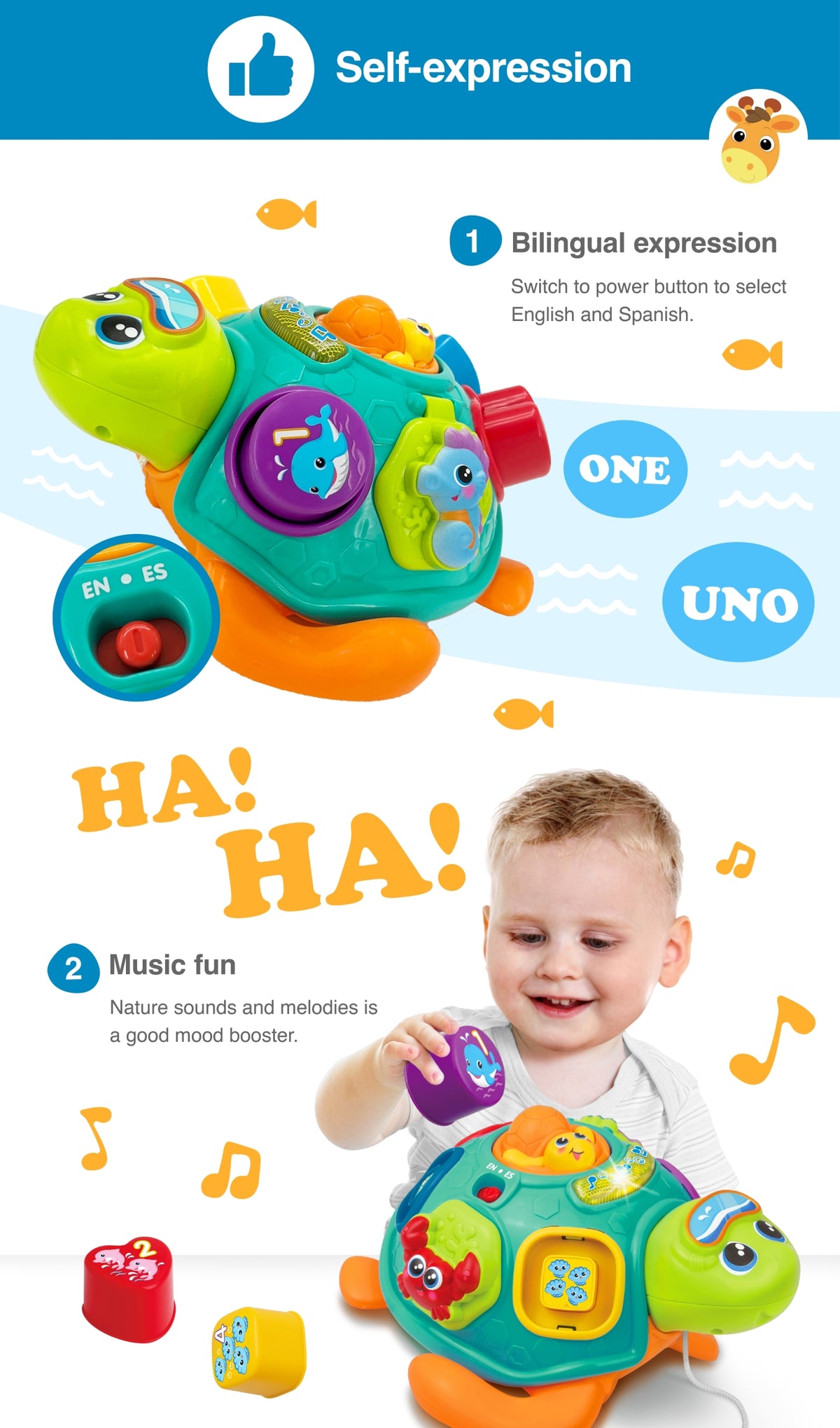 Winfun Pull Along Sort &#39;N Learn Turtle