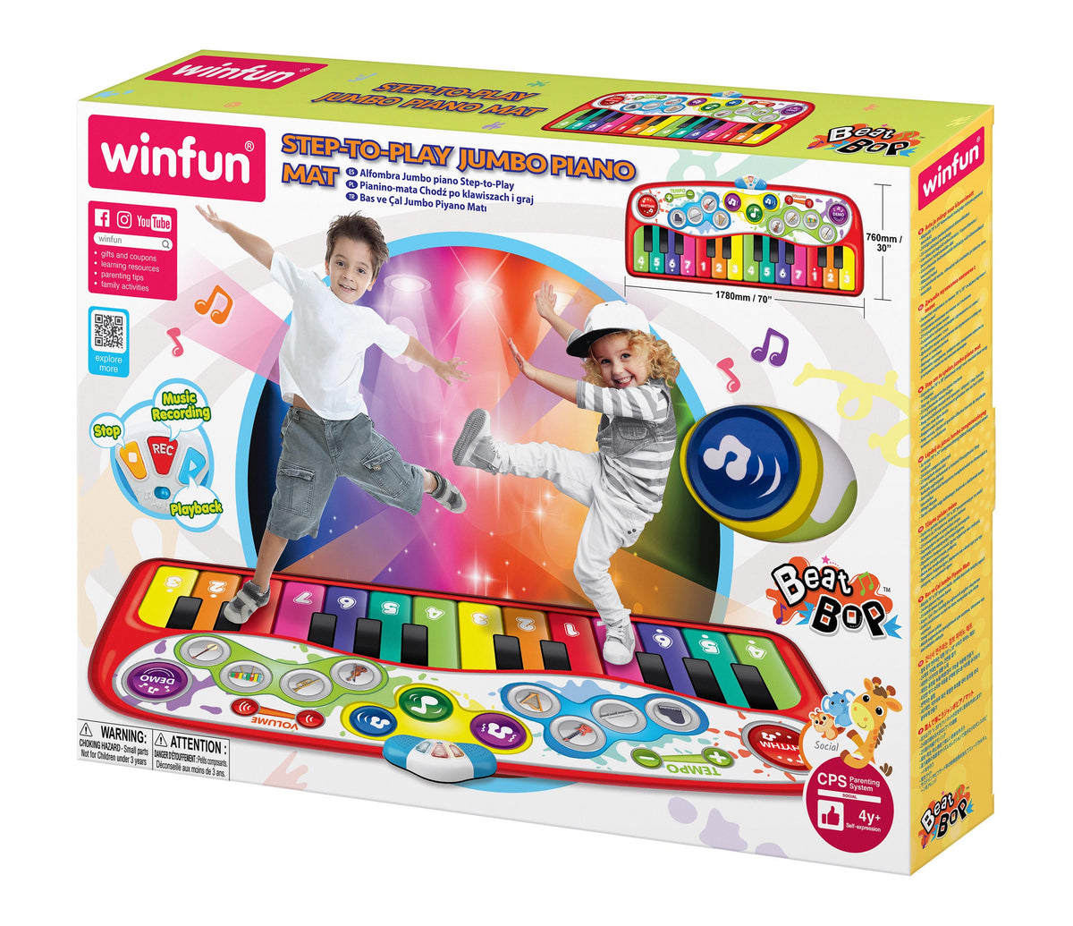 Winfun Step To Play Piano Mat req 3 x AA batteries