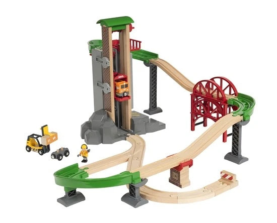 BRIO 33887 Lift and Load Warehouse Set