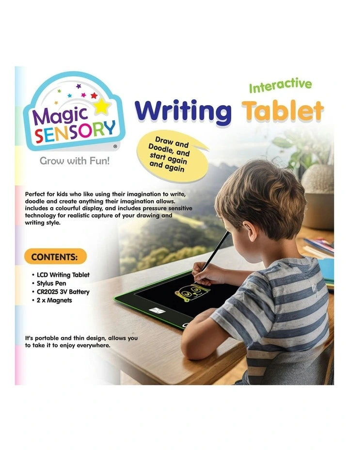Magic Sensory LCD Interactive Writing Tablet USB Re-chargeable Draw &amp; Doodle Green