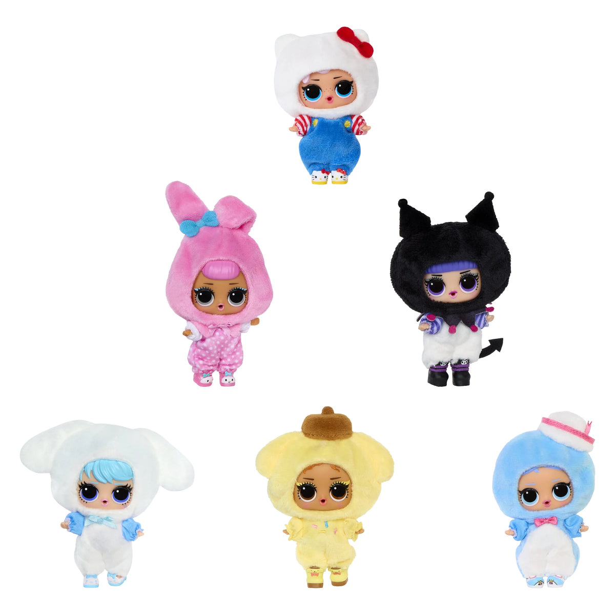 LOL Surprise Loves Hello Kitty Reversible Plush Assorted