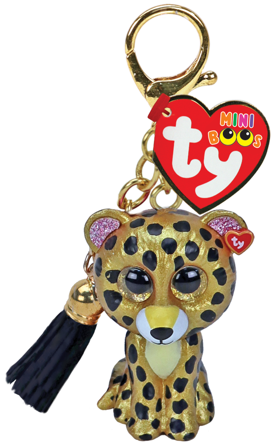 TY Mini Boos Clip Stirling Leopard
