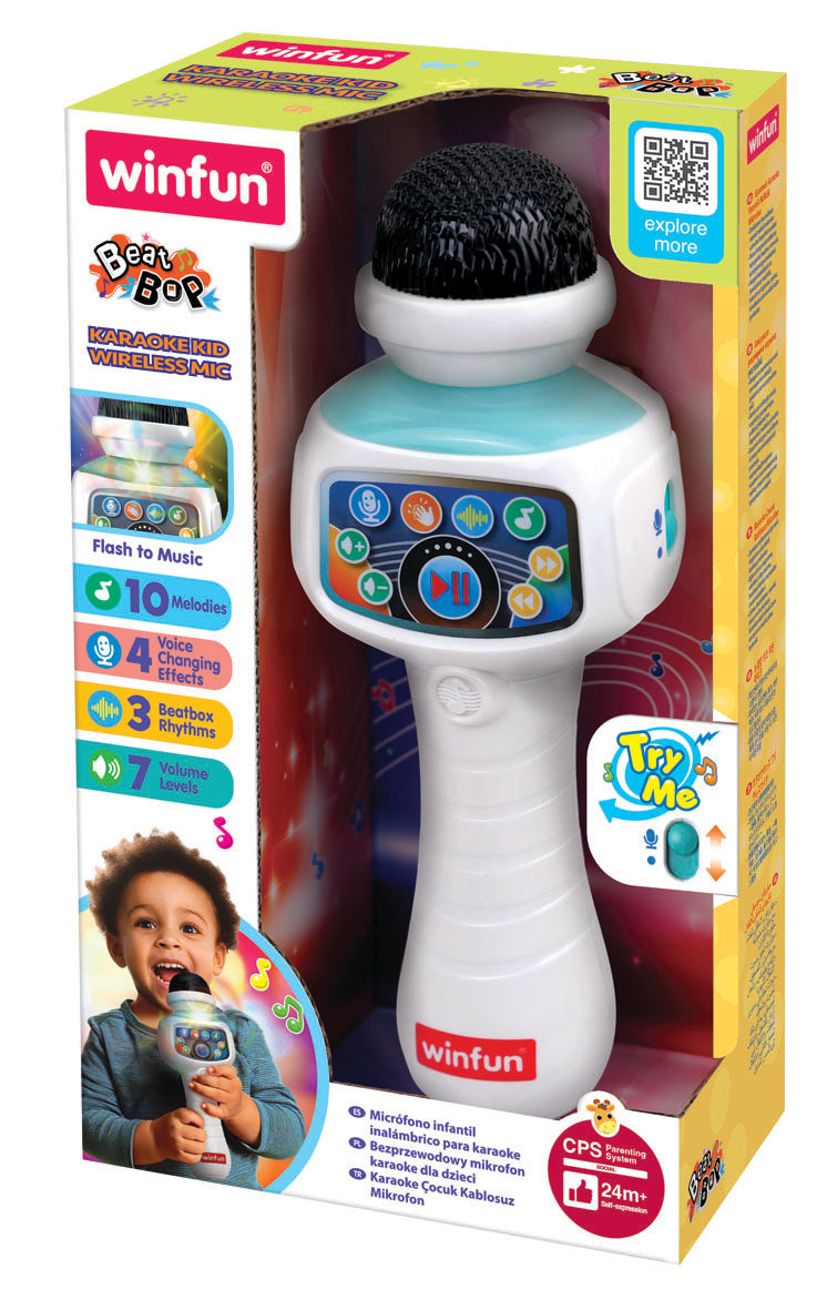 Winfun Beat Bop Karaoke Kid Wireless Microphone - Demo Batteries Included