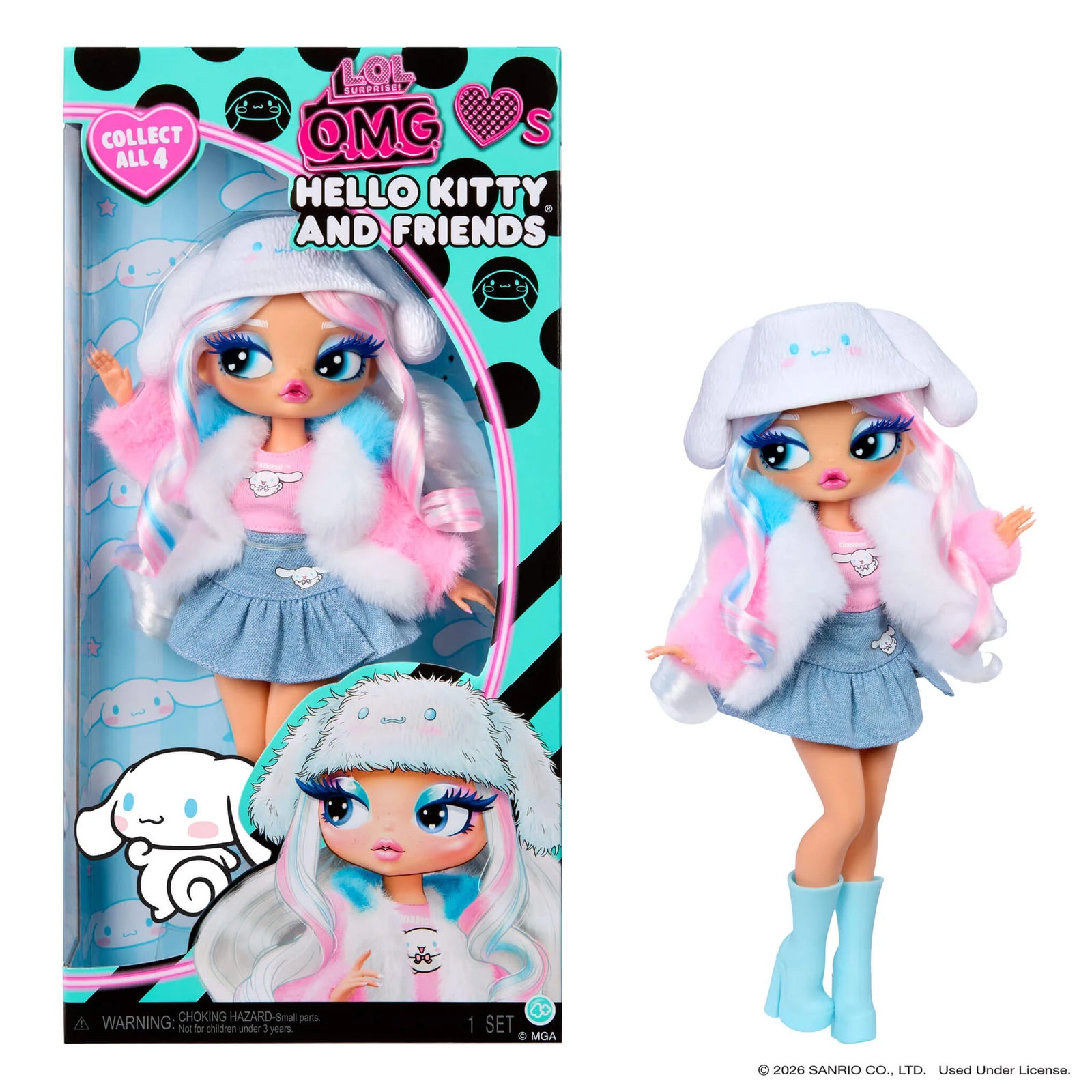 LOL Surprise O.M.G Hello Kitty and Friends Doll - CINNAMOROLL