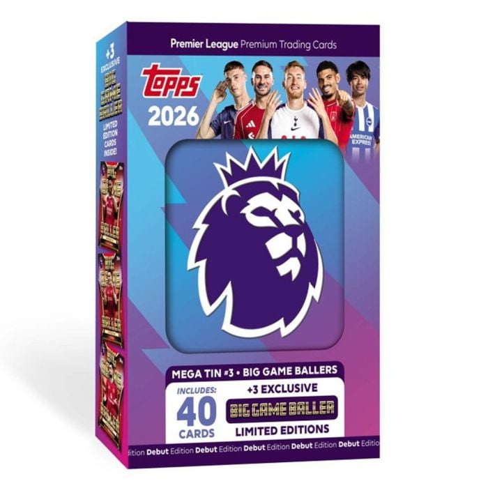 Topps 2026 Premier League Trading Cards Mega Tin