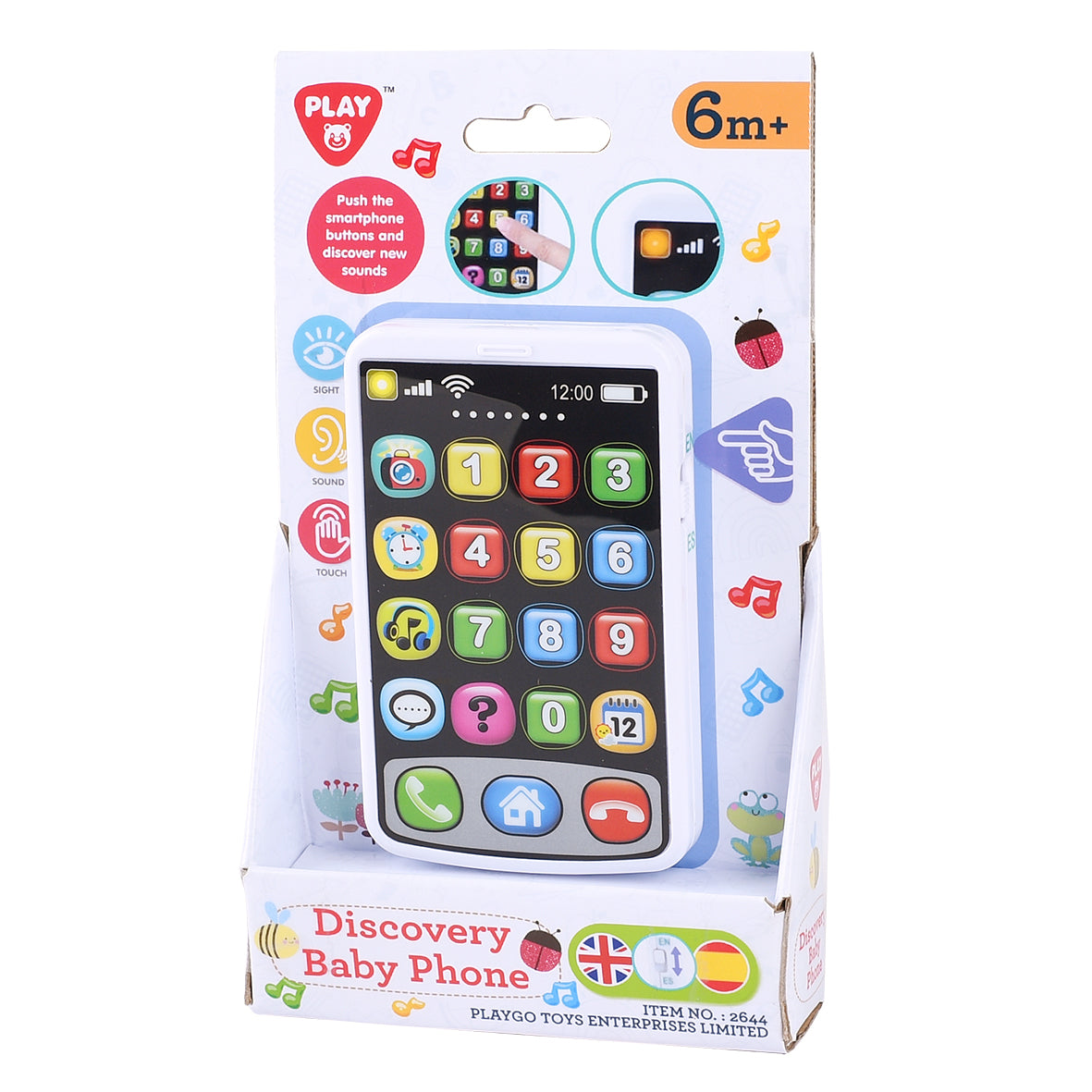 PLAYGO TOYS ENT. LTD. More Giggles Learning Phone - Demo Batteries Included