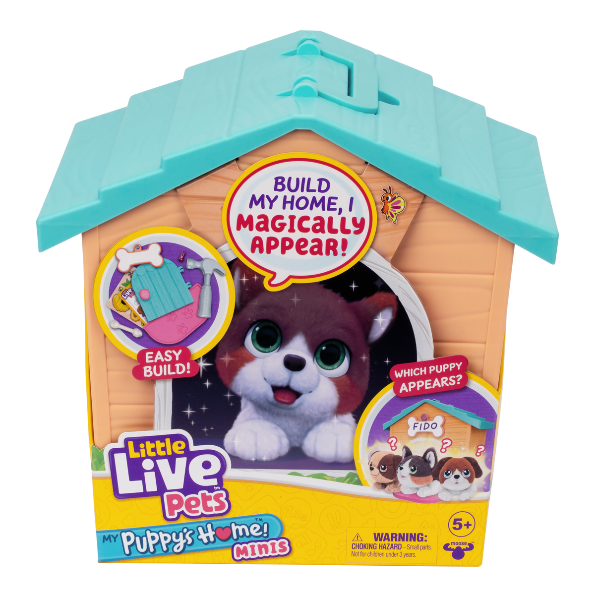 Little Live Pets Puppy's Home Mini Orange/Blue Roof