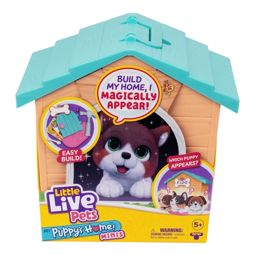 Little Live Pets Puppy's Home Mini Orange/Blue Roof