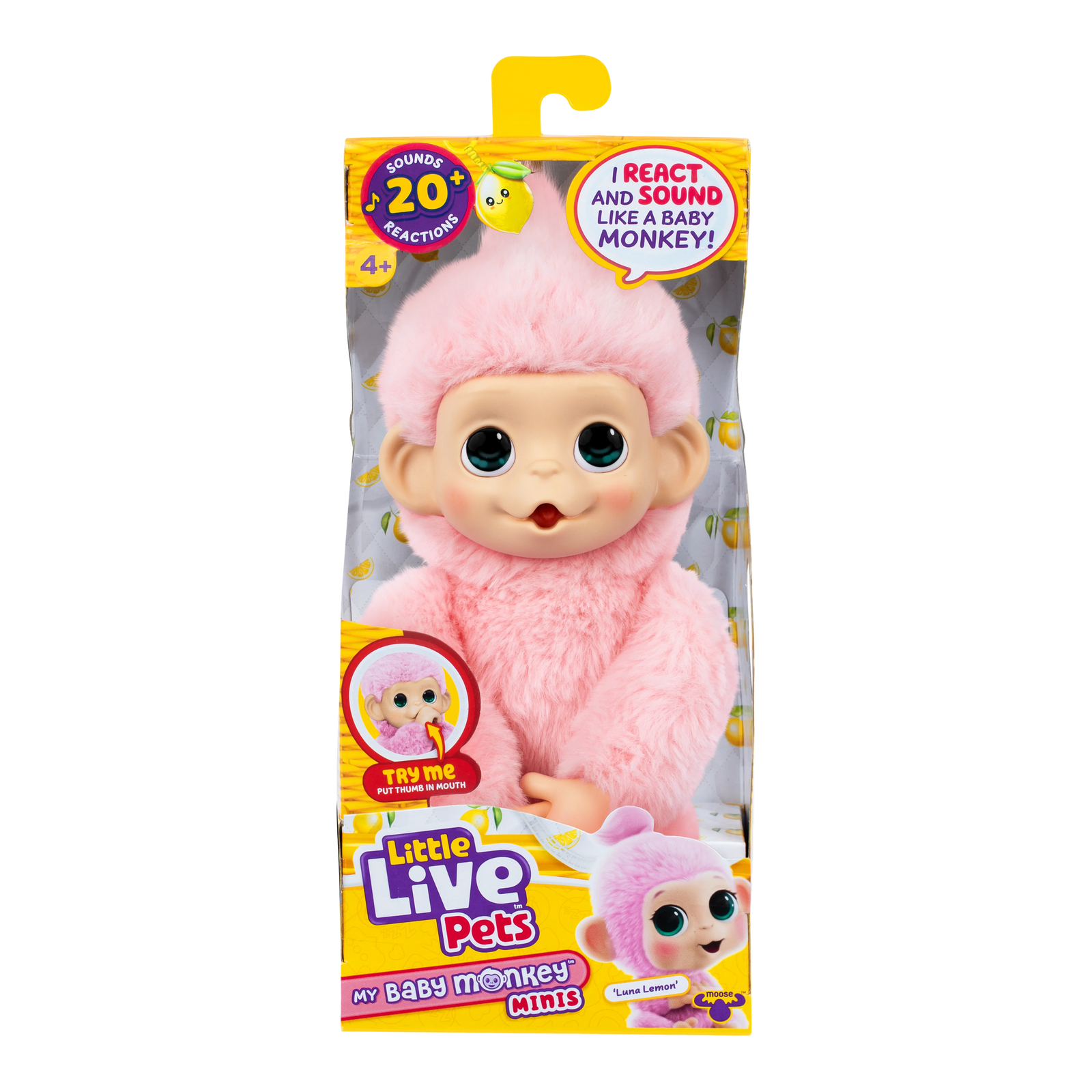 Little Live Pets My Baby Monkey Minis - Luna Lemon