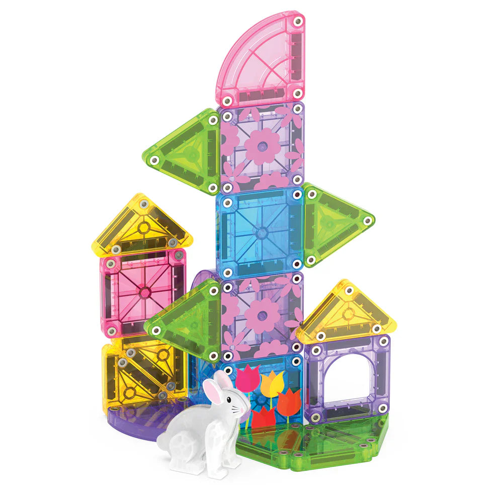 Magna Tiles MicroMags Travel Set 24pc Spring Garden