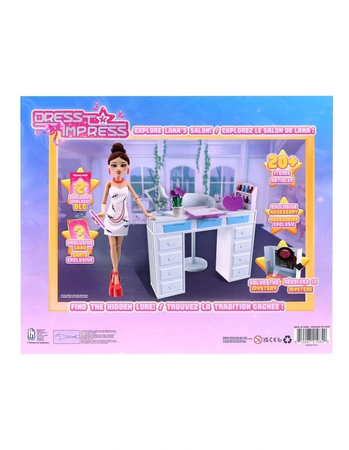 Dress to Impress Deluxe Fashion Doll Set Lana's Salon