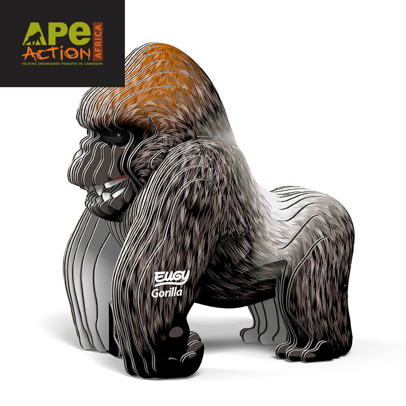 Eugy Cardboard Model Kit Gorilla