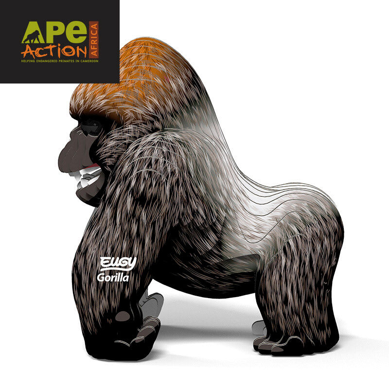 Eugy Cardboard Model Kit Gorilla