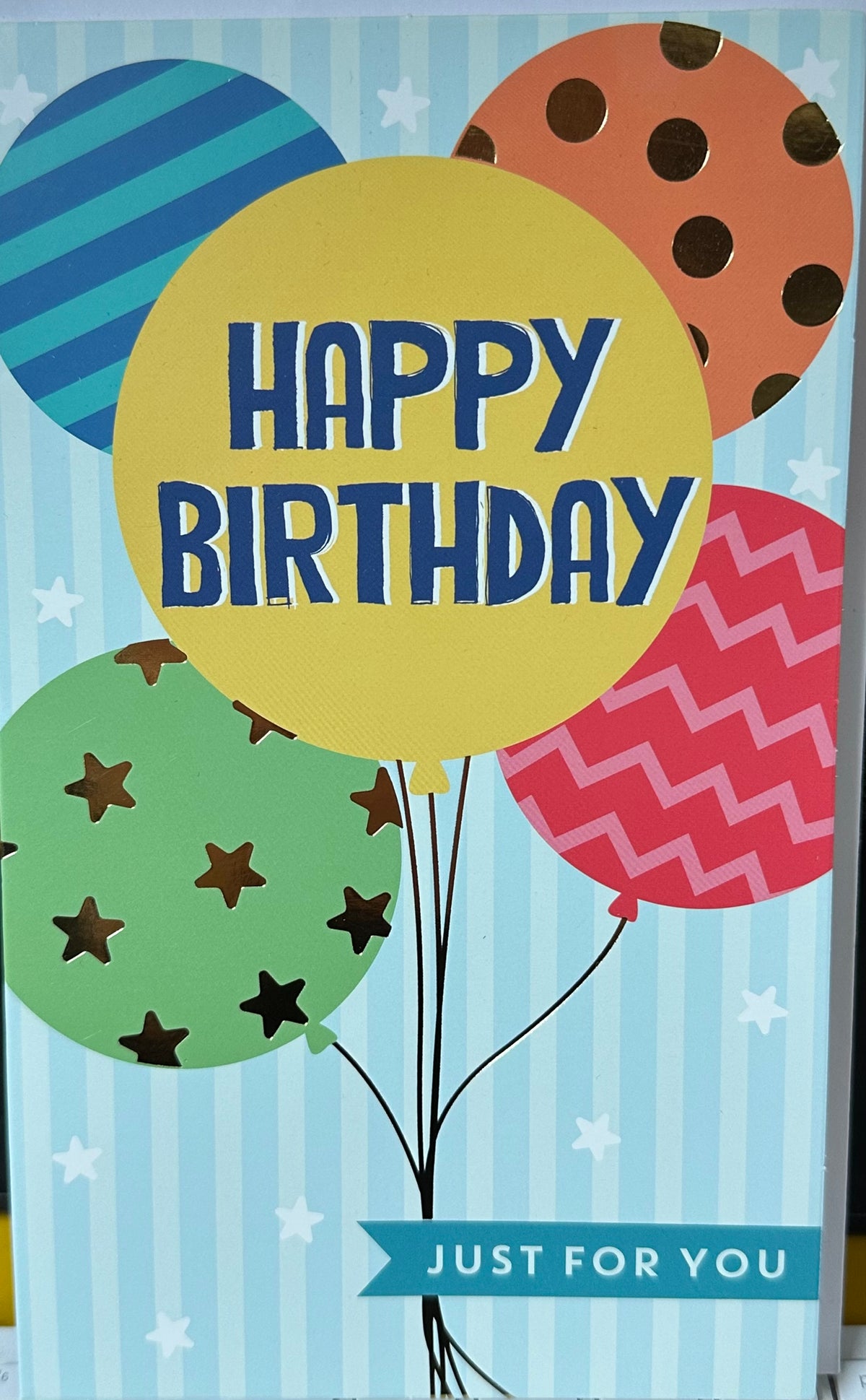 Birthday Card General Teen Happy Birthday Balloons Just For You