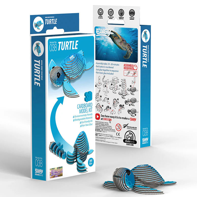 Eugy Cardboard Model Kit Turtle