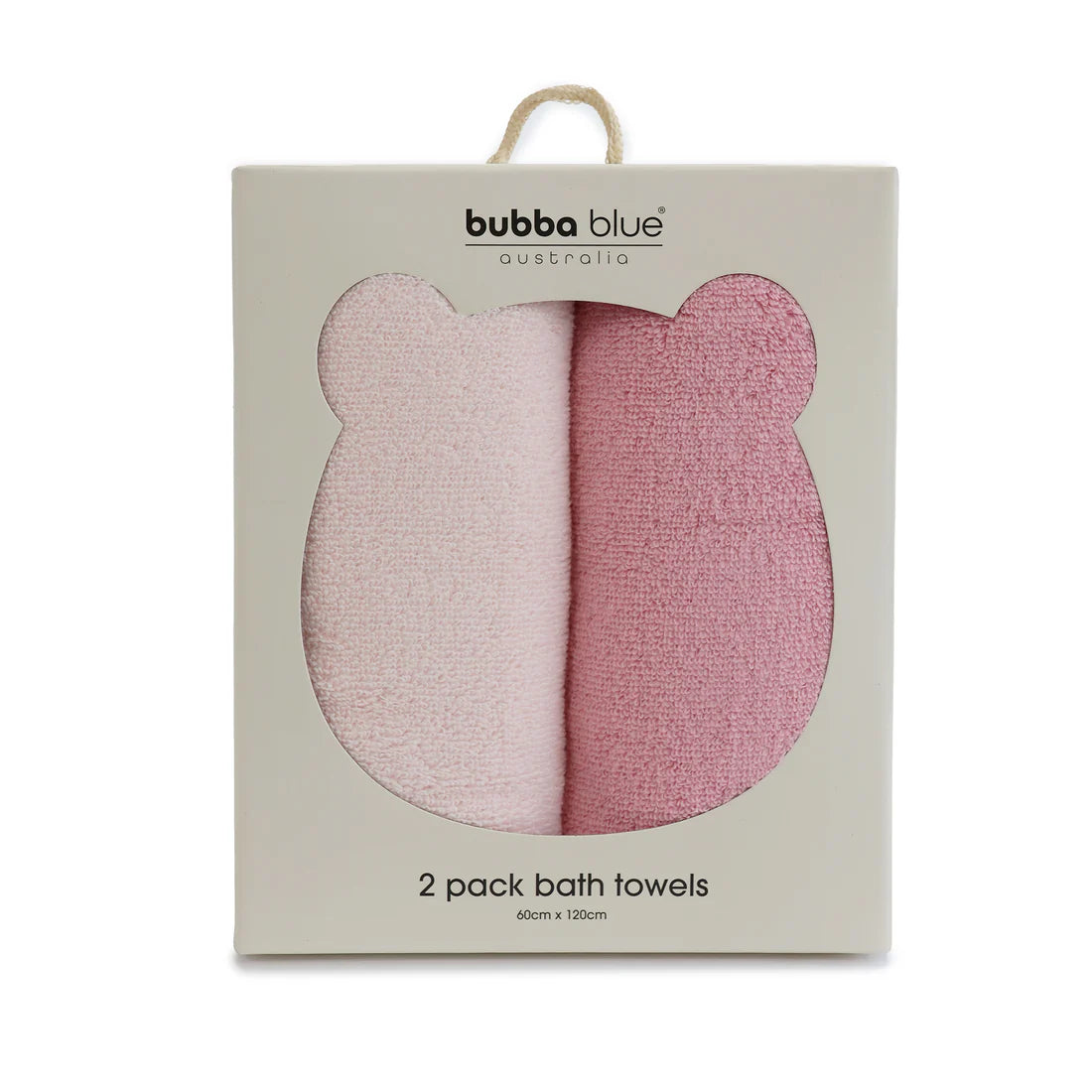 Bubba Blue Nordic 2pk Bath Towel Dusty Berry/Rose