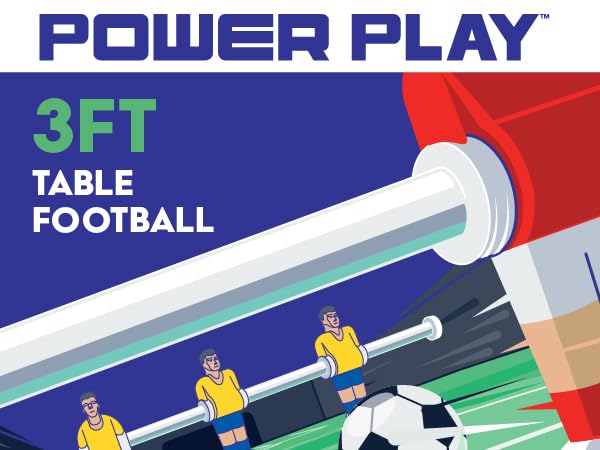 Wilton Bradley Powerplay 3ft Football Game Table with Folding Legs