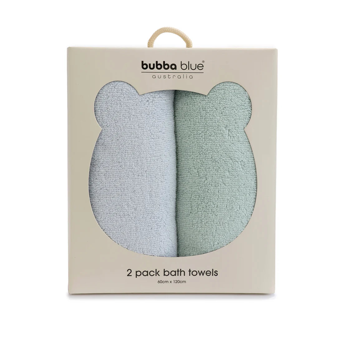 Bubba Blue Nordic 2pk Bath Towel Sky/Mint