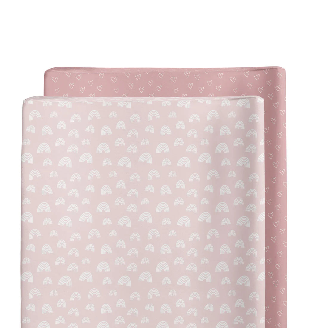 Bubba Blue Nordic 2pk Waterproof Change Pad Covers Dusty Berry/Rose