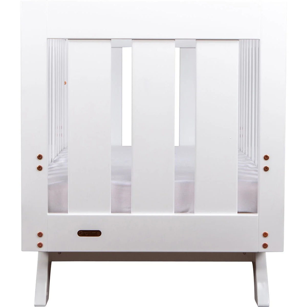 Infa Group Retro Cot and Mattress Package White
