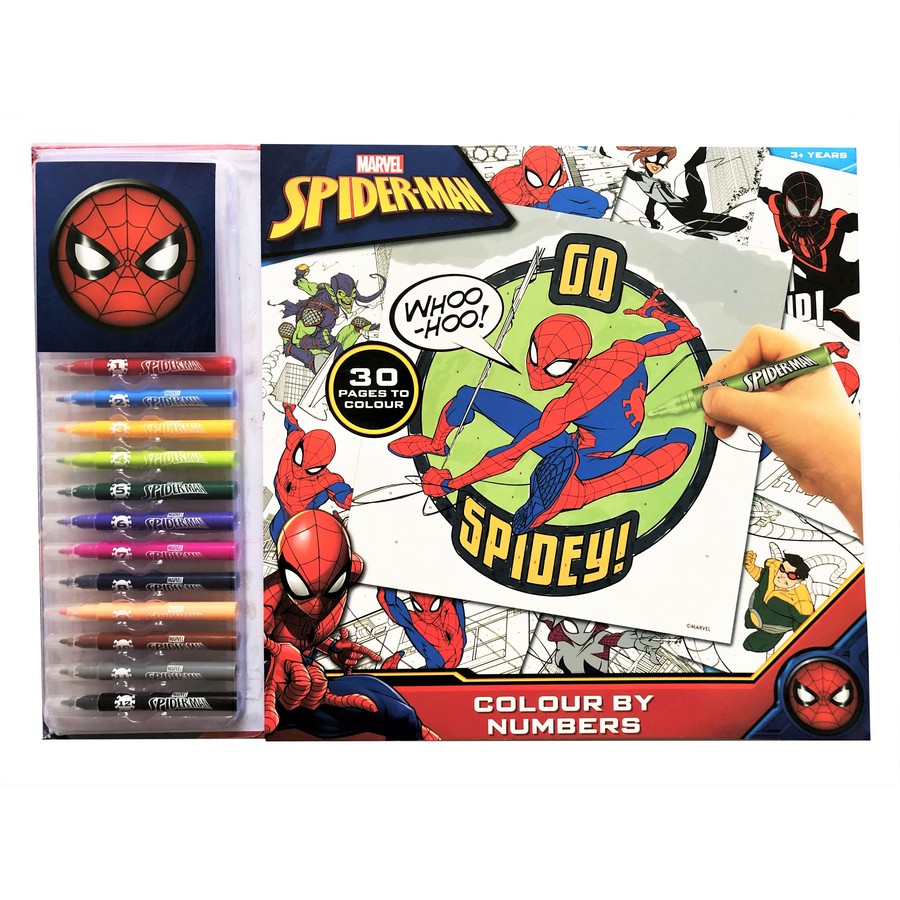 Spiderman Colour By Number