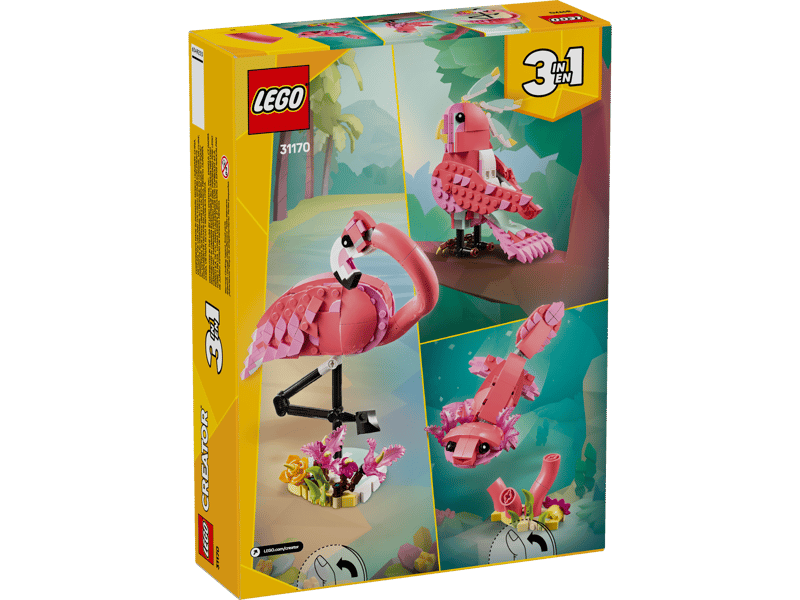 Lego 31170 Creator 3 in 1 Pink Flamingo