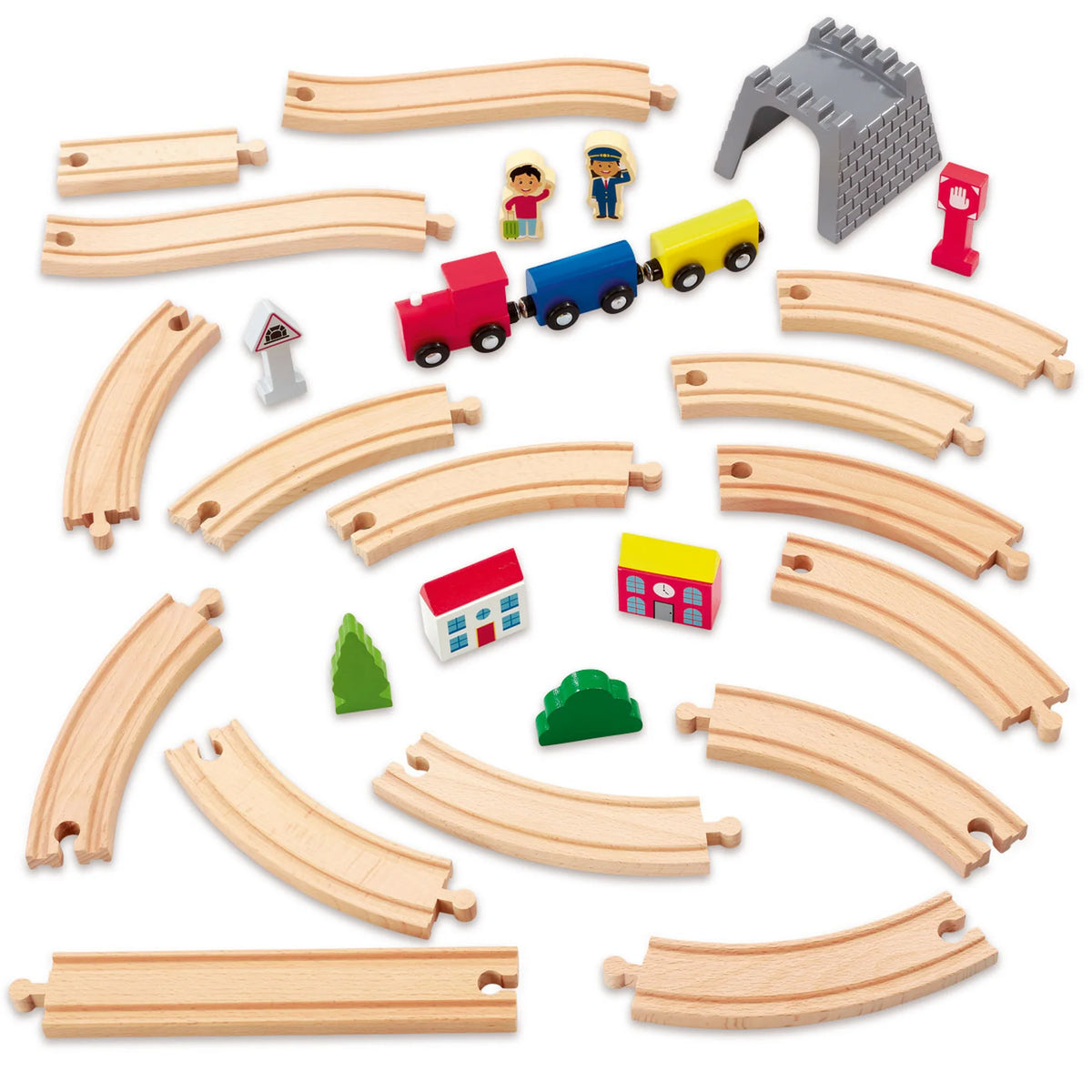 Woodlets 30pc Train Set