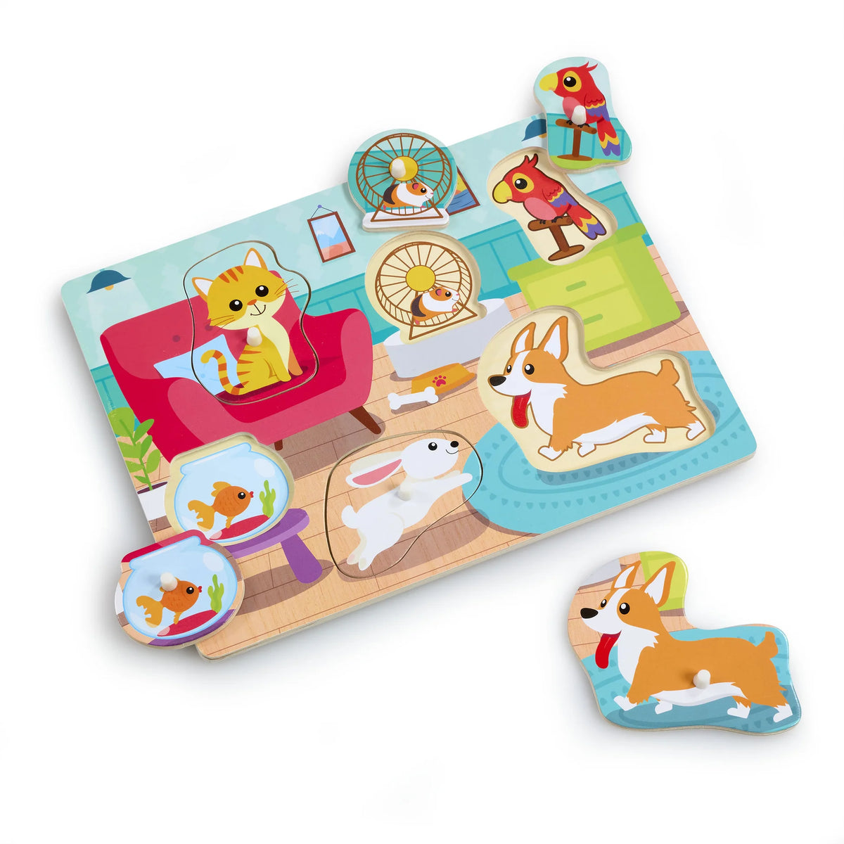 Woodlets Lift &amp; Look Pets Puzzle