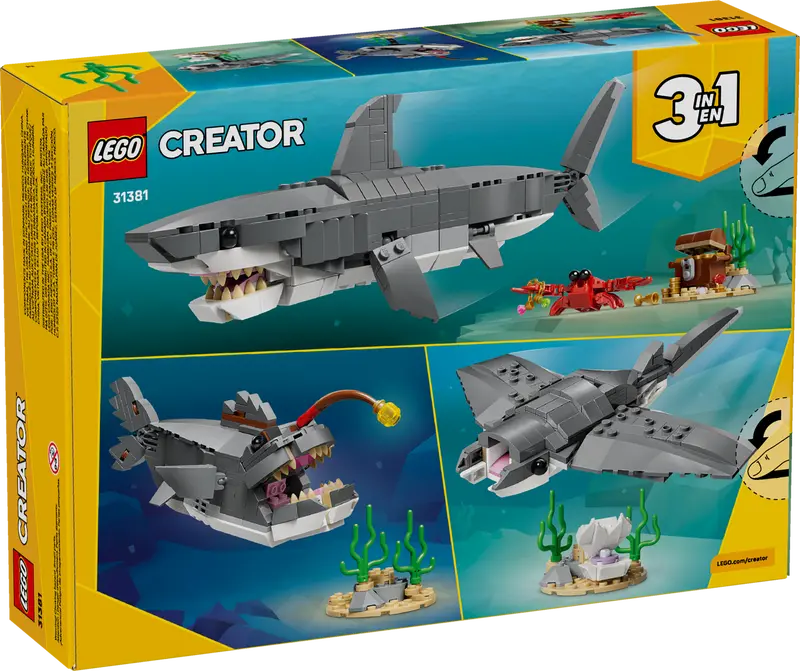 Lego 31381 Creator Fierce Shark with a Treasure Chest