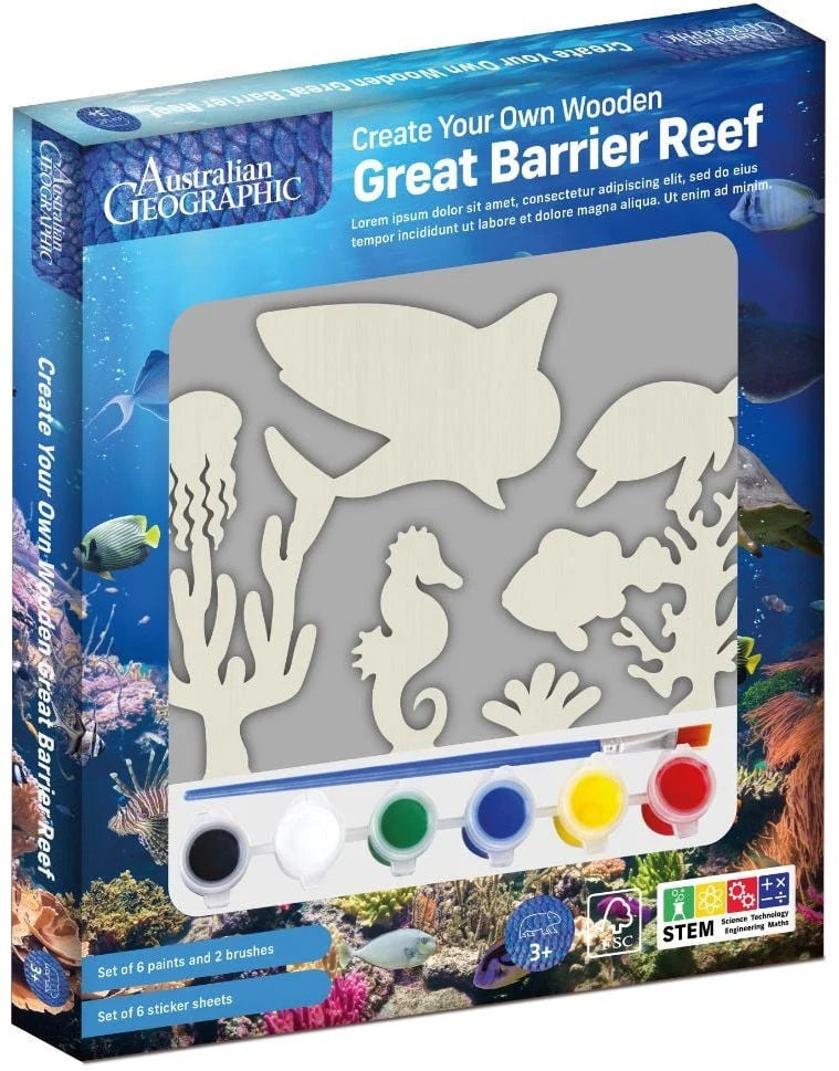 Australian Geographic Create Your Own Wooden - Great Barrier Reef