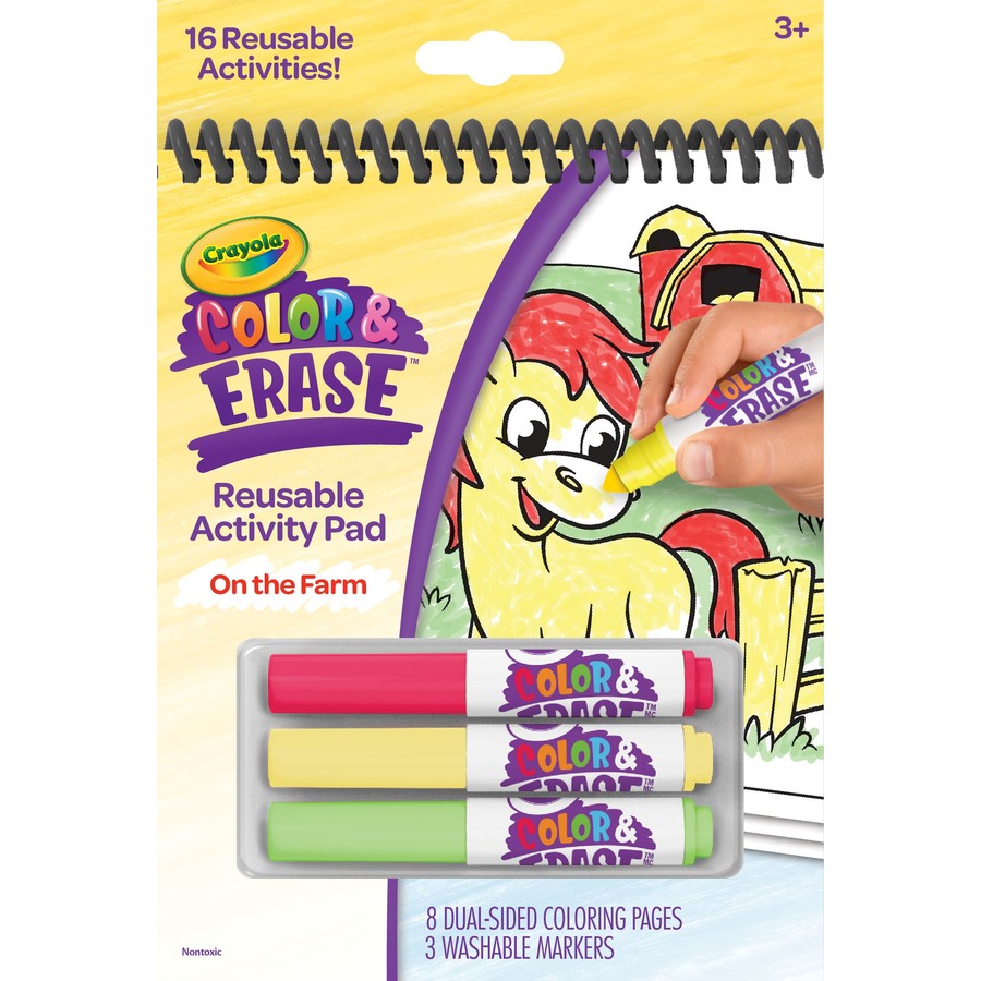 Crayola Colour & Erase Activity Pad On The Farm