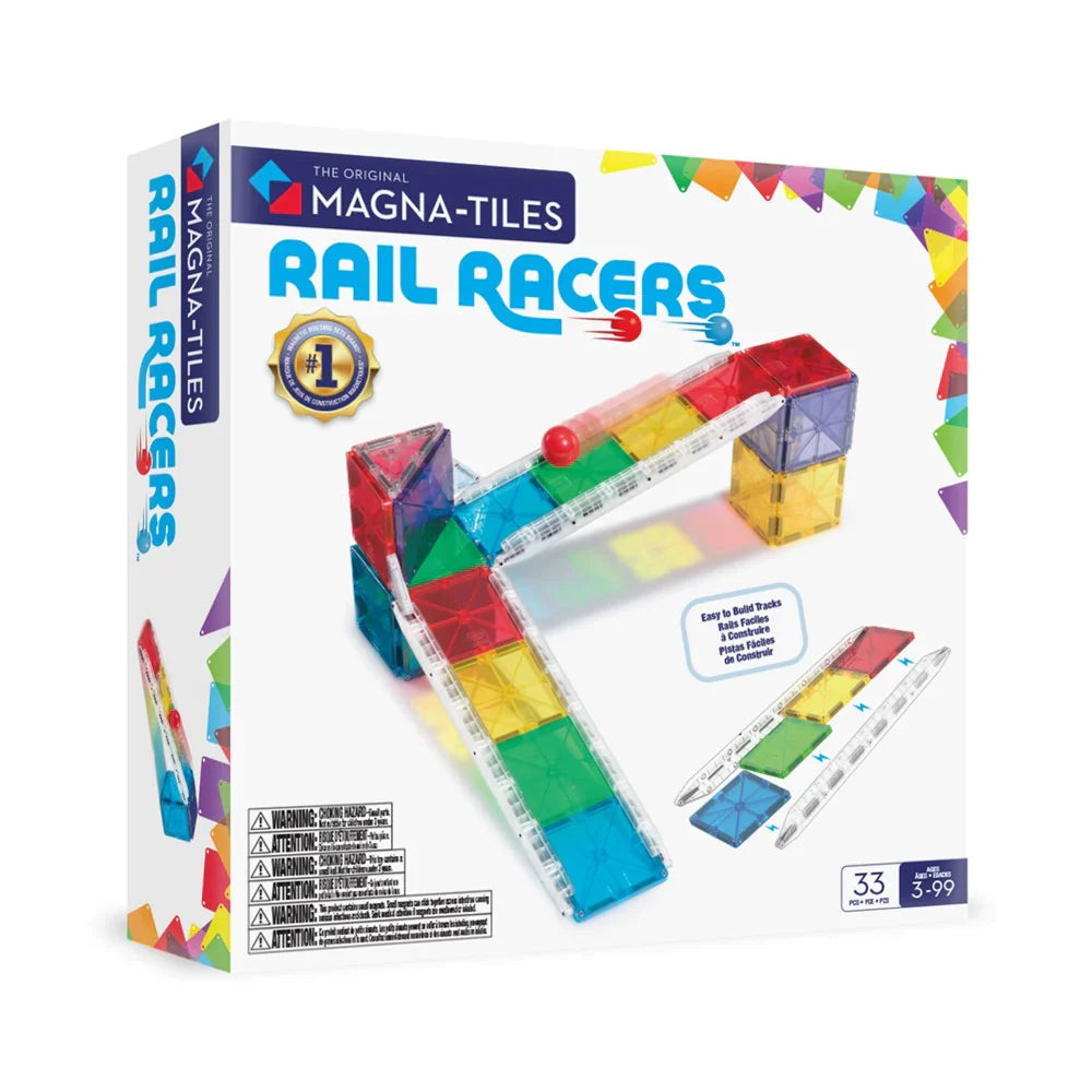 Magna-Tiles Rail Racers 33 Piece Set