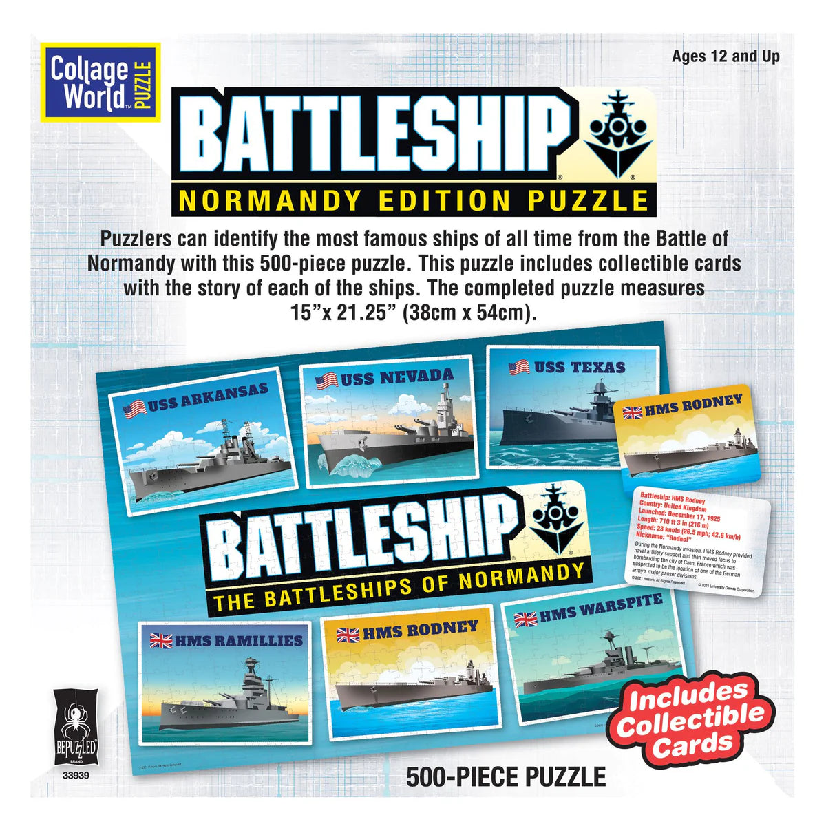 Battleship Normandy Edition 500pc Puzzle