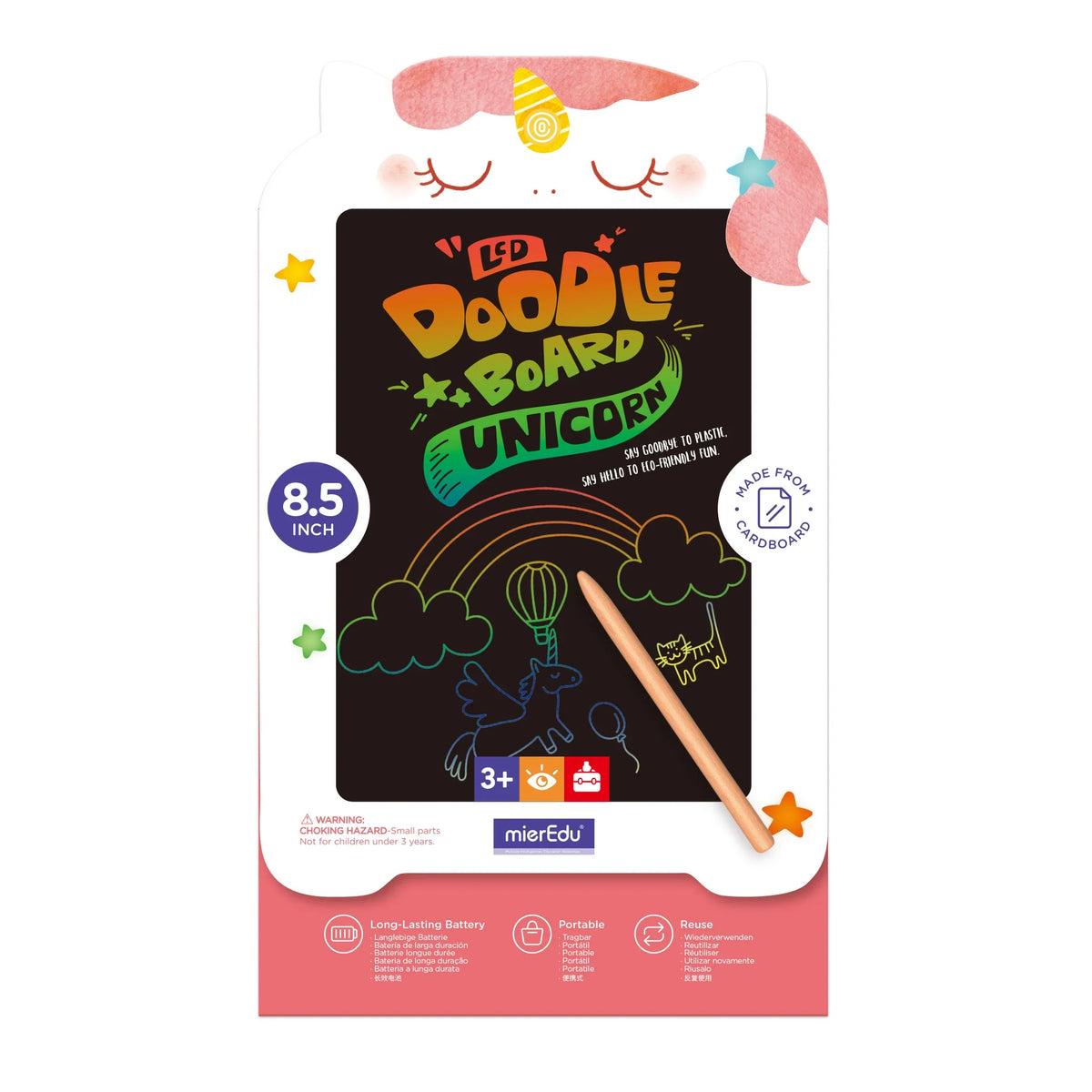 Mier Edu LCD Doodle Board- Unicorn 8.5inch