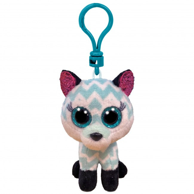 TY Beanie Boo Aqua Fox ATLAS Clip On