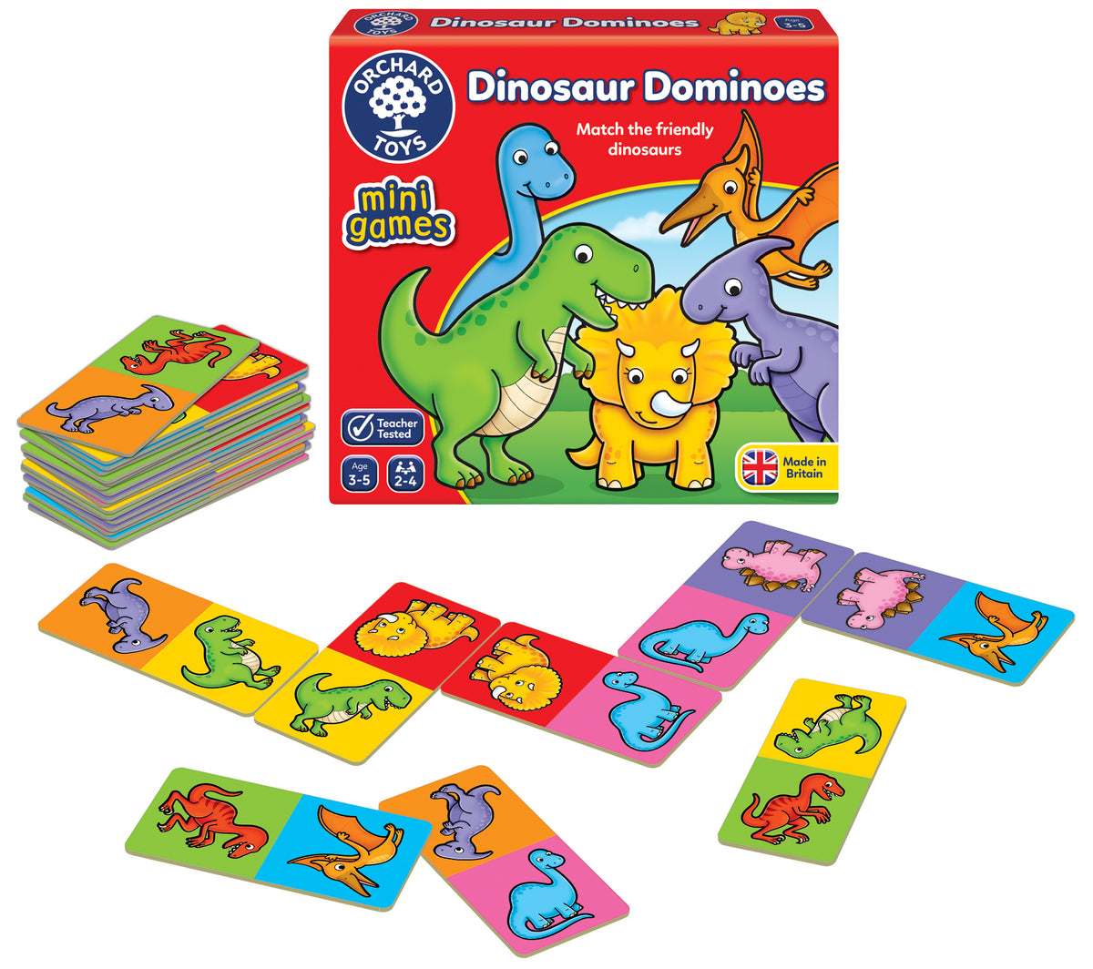 Orchard Toys Mini Games Dinosaur Dominoes
