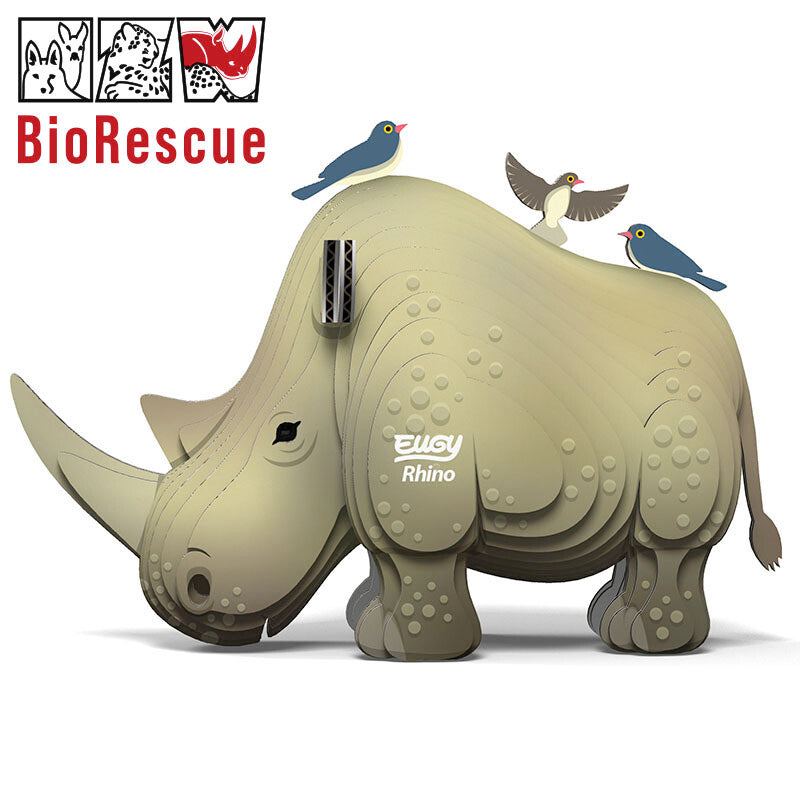 Eugy Cardboard Model Kit Rhino