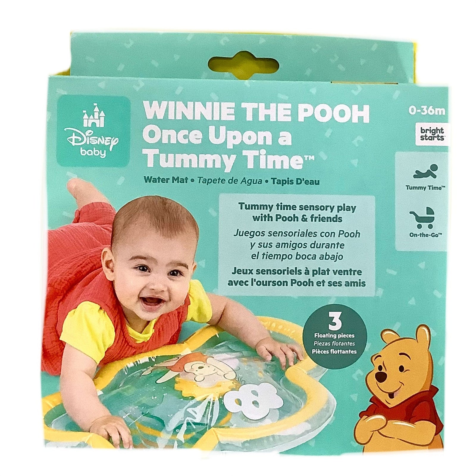 Disney Baby Winnie The Poo One Upon A Tummy Time Water Mat