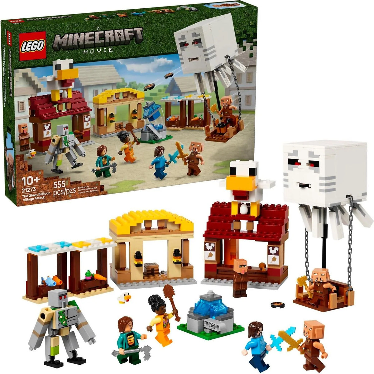 Lego 21273 Minecraft Movie The Ghast Balloon Village Attack