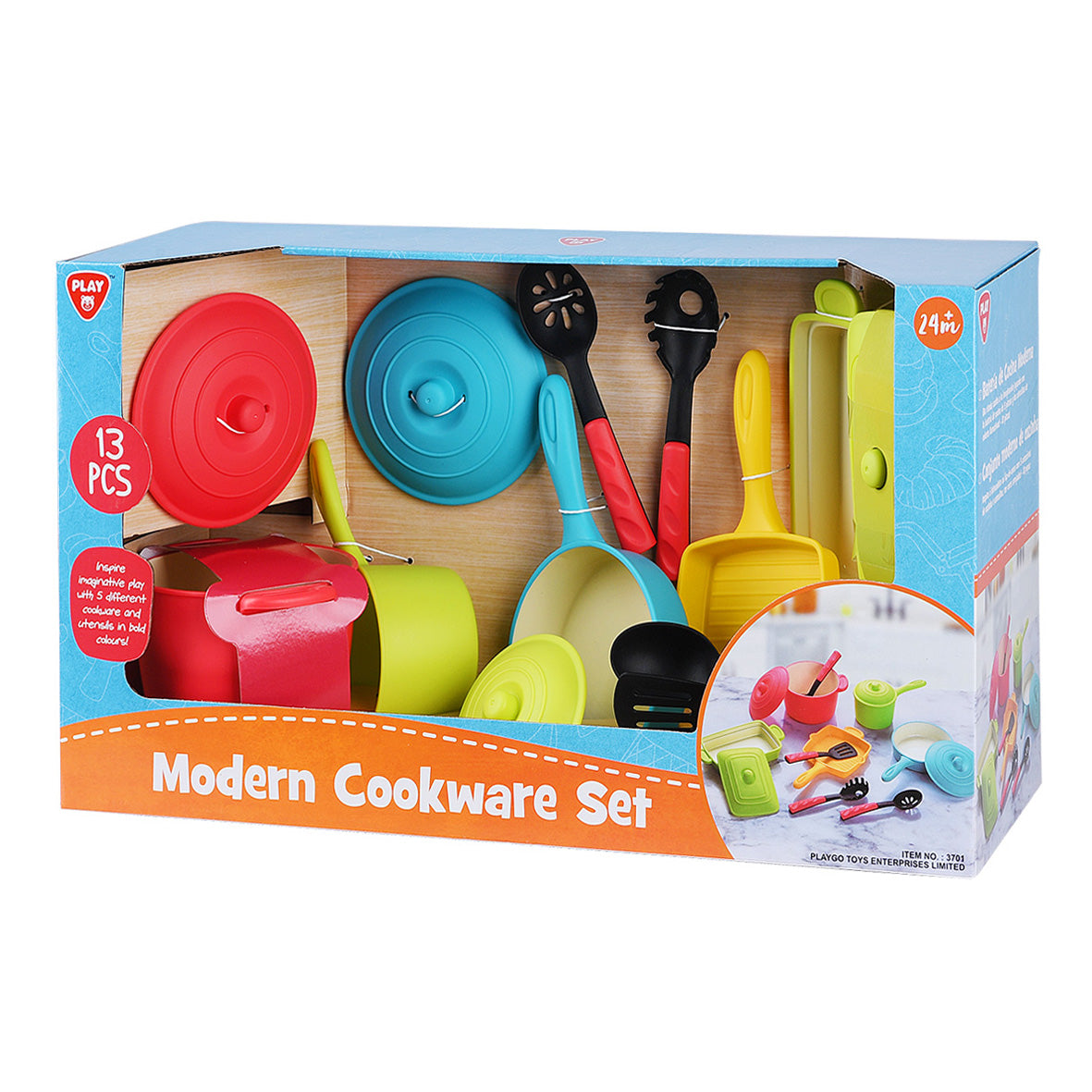 PLAYGO TOYS ENT. LTD. Modern Cookware Set 13pcs