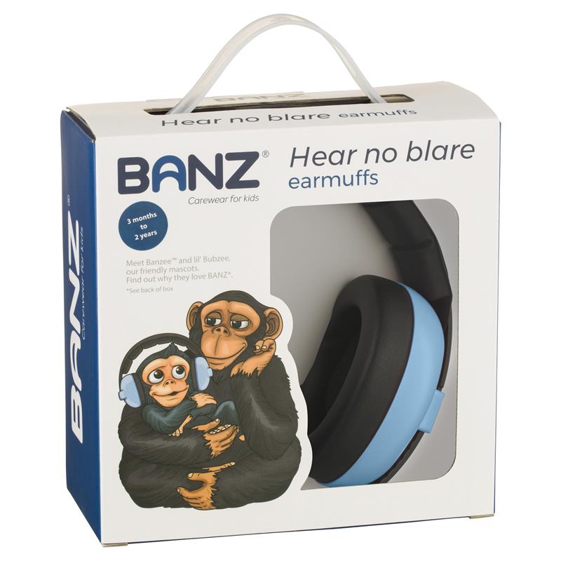 Baby Banz Mini Earmuffs Sky Blue Age 3Months+