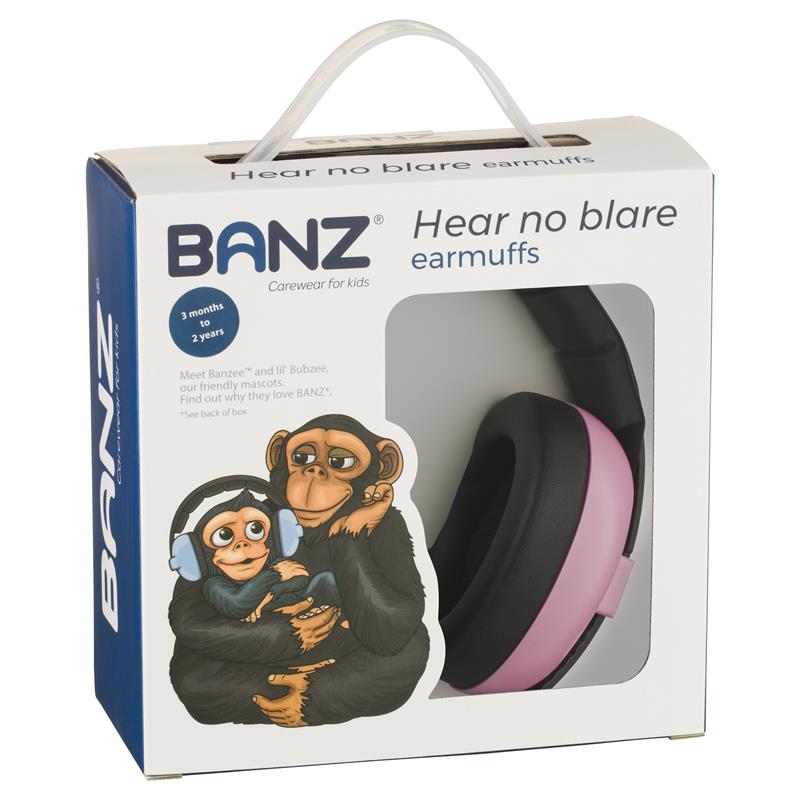 Baby Banz Mini Earmuffs Petal Pink Age 3Months+