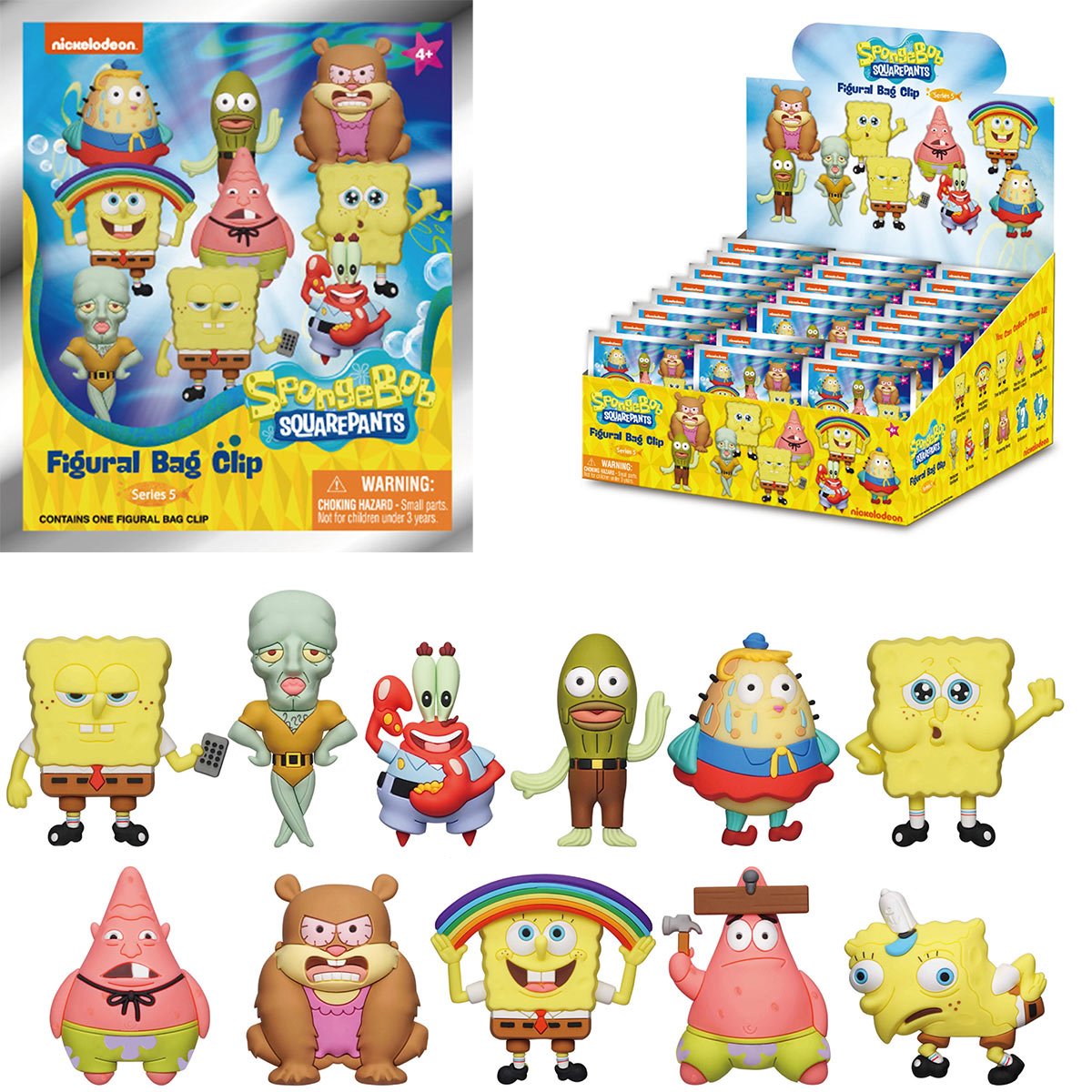 SpongeBob 3D Figural Bag Clip Mystery Bag Series 5