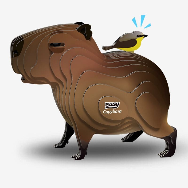 Eugy Cardboard Model Kit Capybara