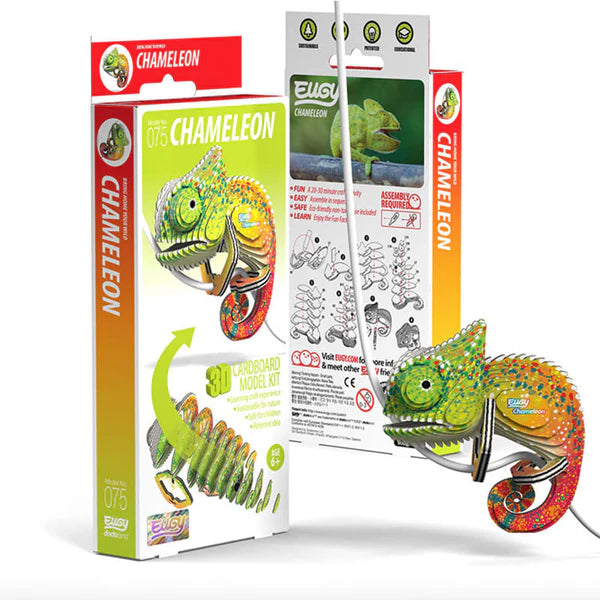 Eugy Cardboard Model Kit Chameleon