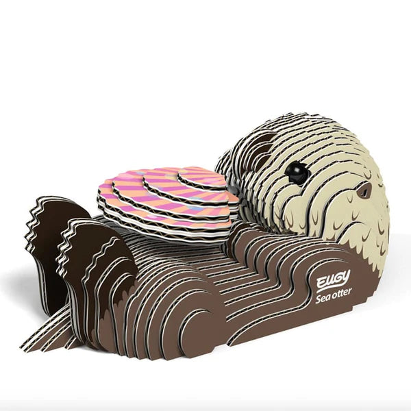 Eugy Cardboard Model Kit Sea Otter
