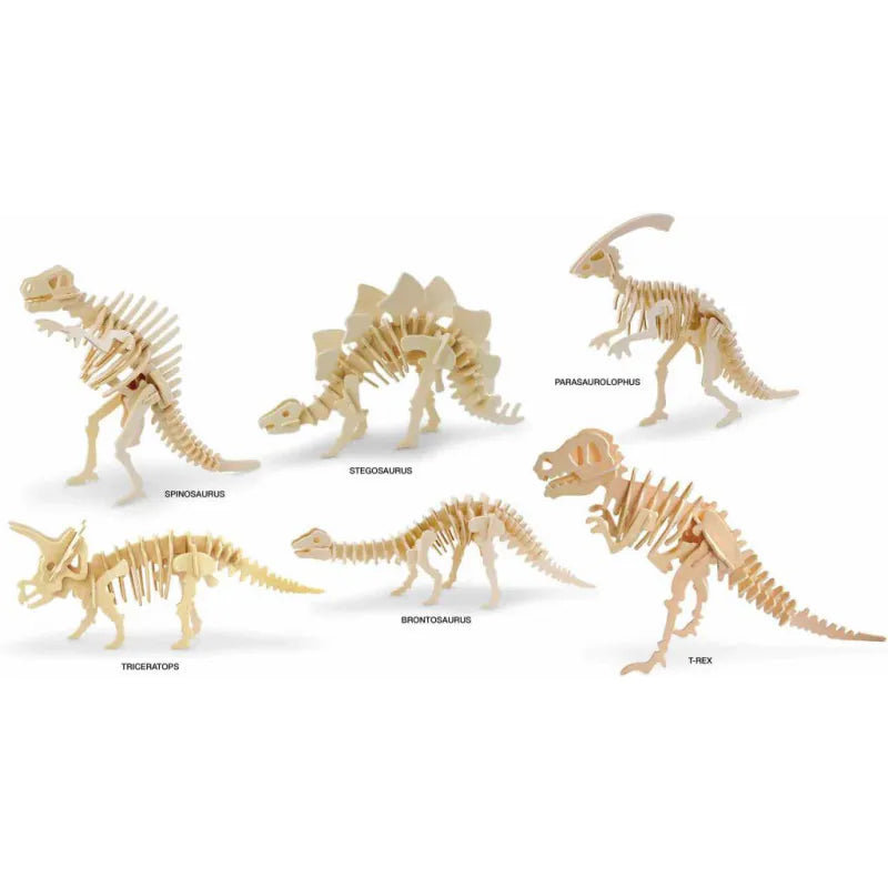 3D Wooden Puzzle Dinosaur asstd Styles