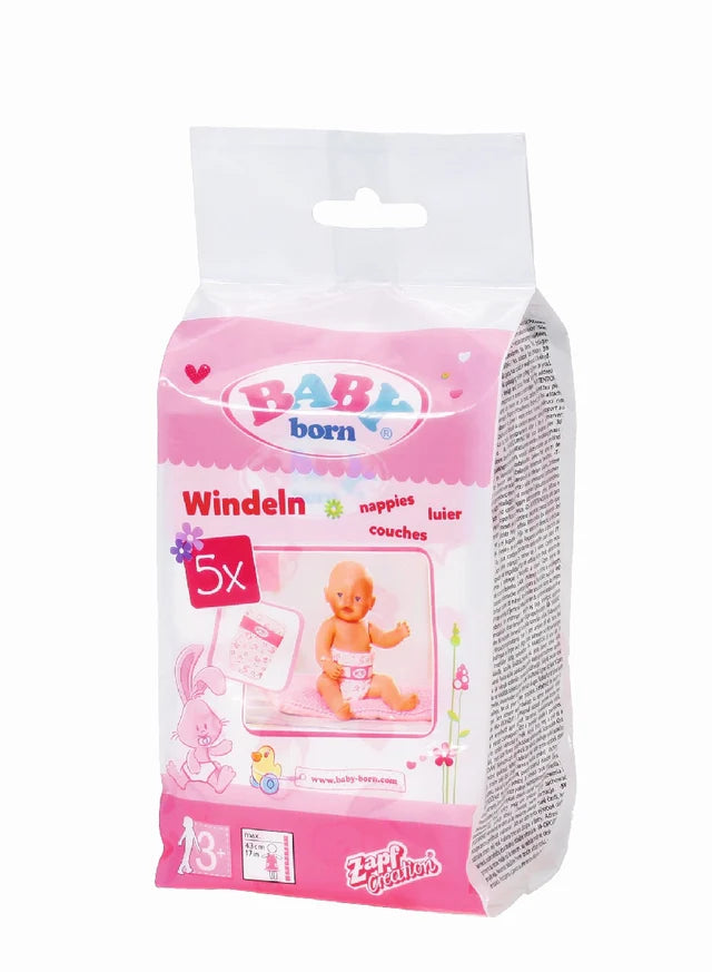Baby Born Nappies 5Pk